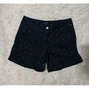 Nautica Shorts Women's Size 6 Navy Seas Cotton Stretch Twill 5" Inseam